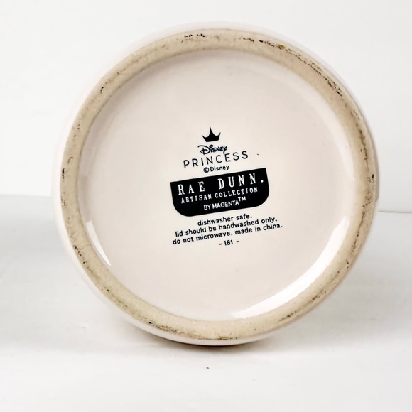 NWT Rae Dunn Disney LOVE STORY Beauty and the Beast Cookie Jar - Picture 3 of 3